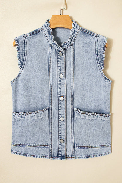 Threaded Pear Ava Trim Patch Front Vest