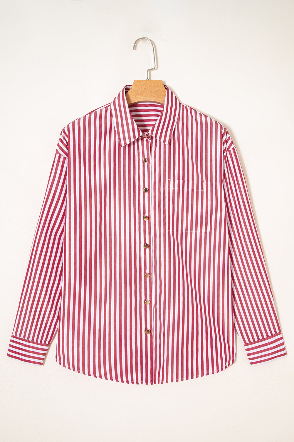 Threaded Pear Mariah Side Slit Loose Shirt
