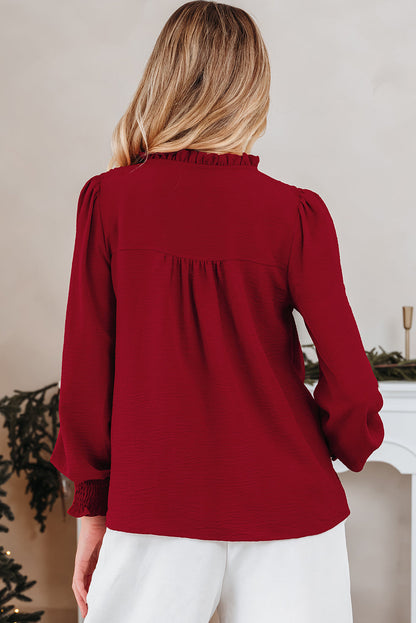 Threaded Pear Karimya Long Sleeve Blouse Long Sleeve Top