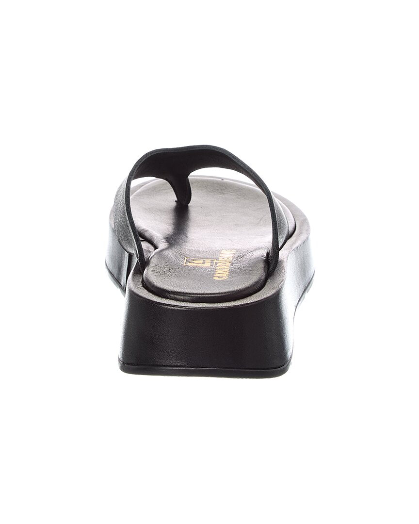 1 Black leather-