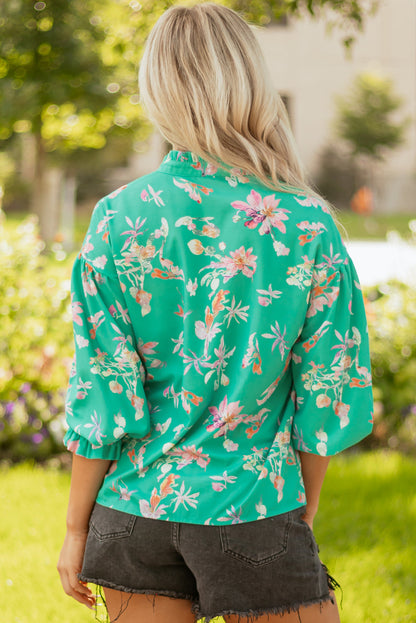 Threaded Pear Bella Lantern Sleeve Front Shirt