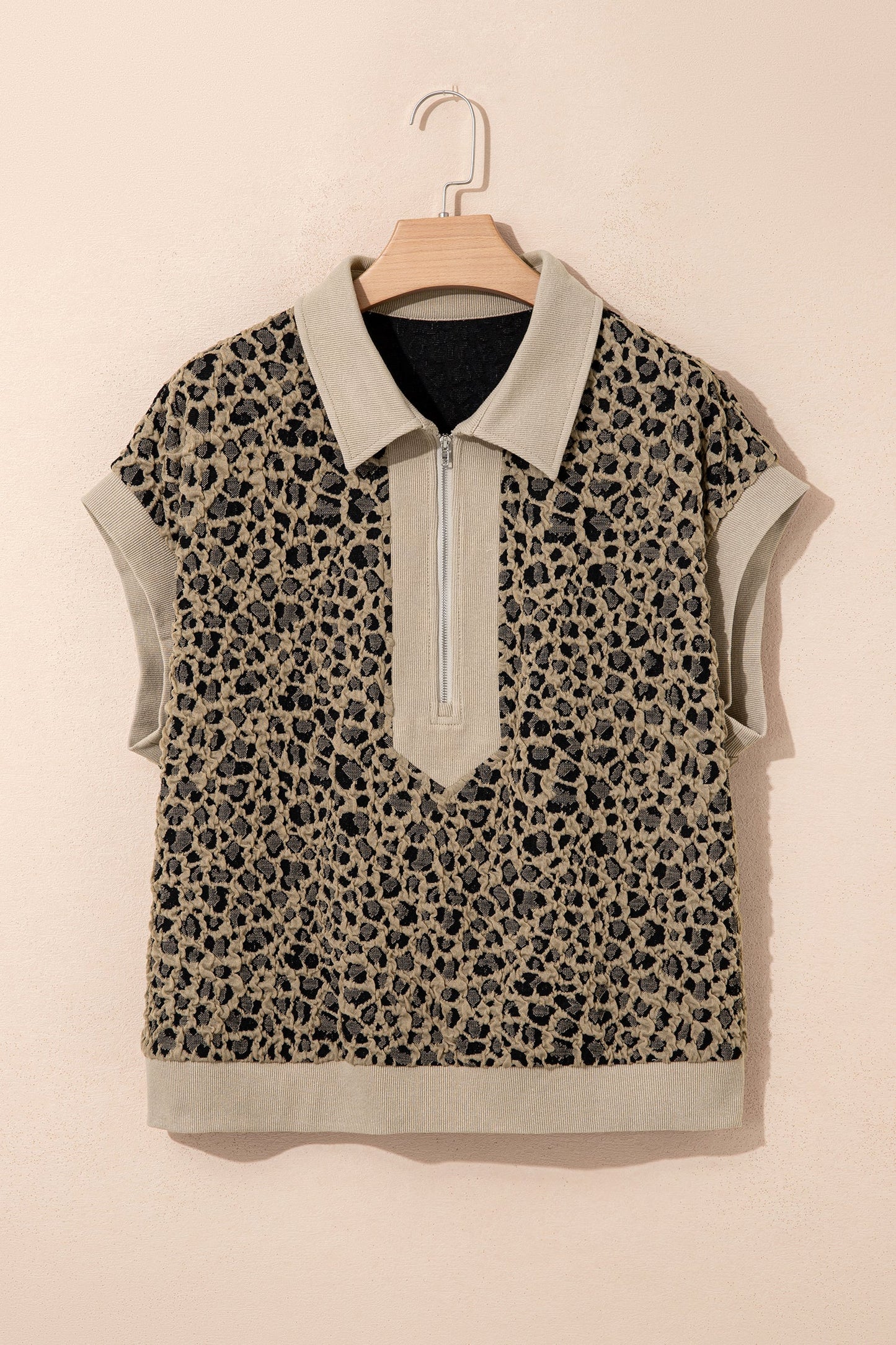 Threaded Pear Veda Collar Cuffed Sleeve PLUS Top