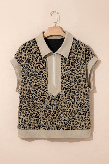 Threaded Pear Veda Collar Cuffed Sleeve PLUS Top