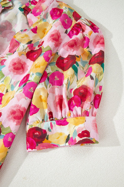 Threaded Pear Charleigh Puff Short Sleeve Blouse