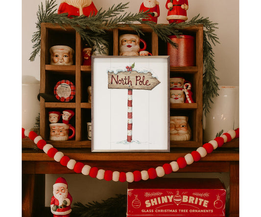 Kendrick Home Christmas North Pole Sign