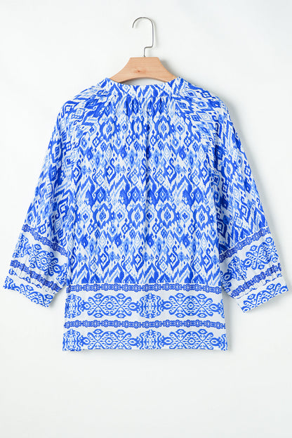 Threaded Pear Anne 4 Sleeve Tied Blouse