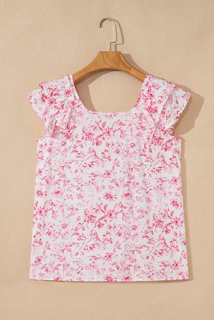 Threaded Pear Kelly Bow Back Square Blouse