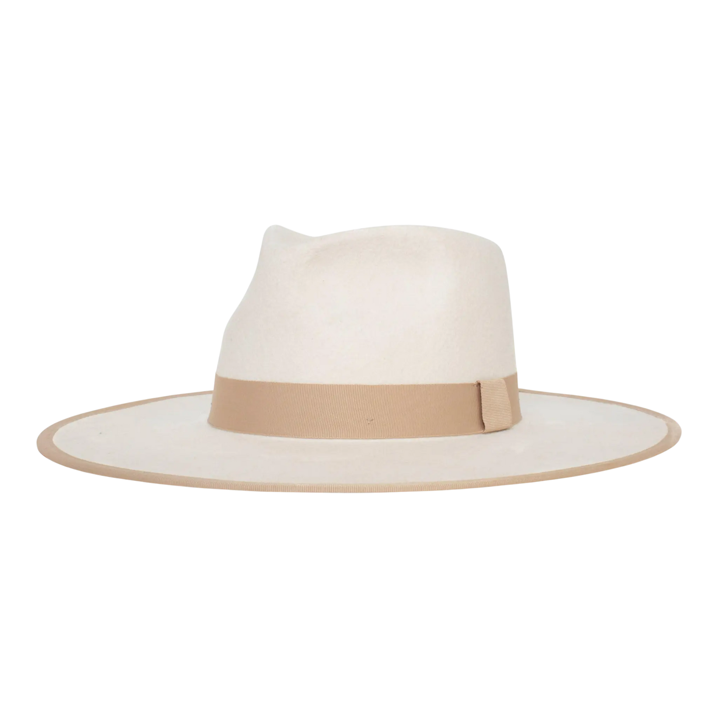 Goorin Bros Adore You Wool Felt Wide Brim Fedora Hat Ivory