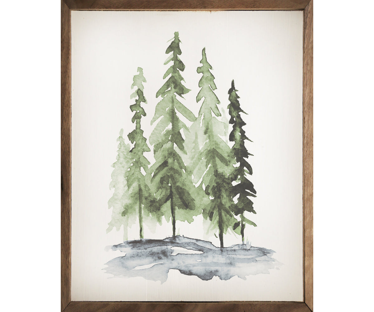 Kendrick Home Watercolor Pines