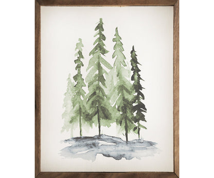 Kendrick Home Watercolor Pines
