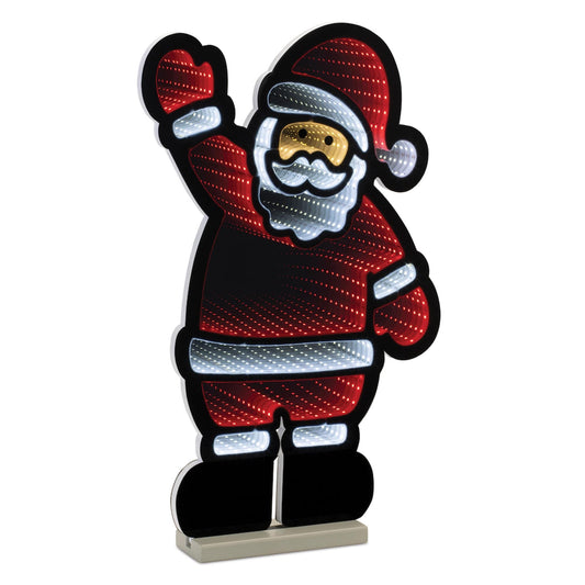 Melrose International Waving Santa Ekko Light Display 22.5"H