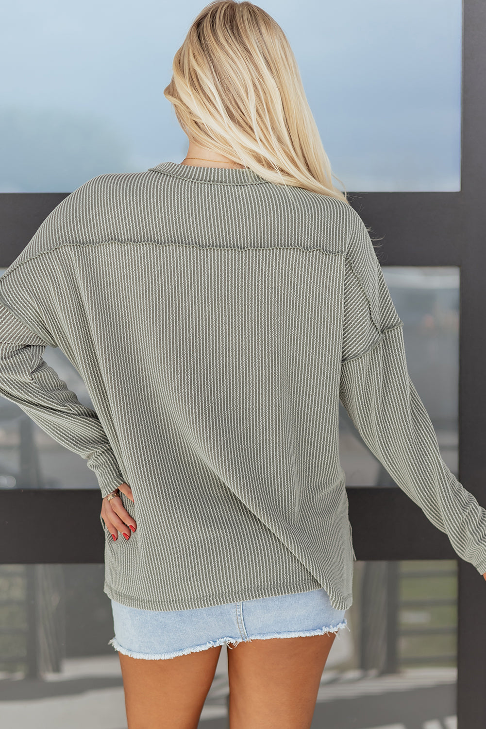Threaded Pear Juliette Sleeve Loose top Long Sleeve Top