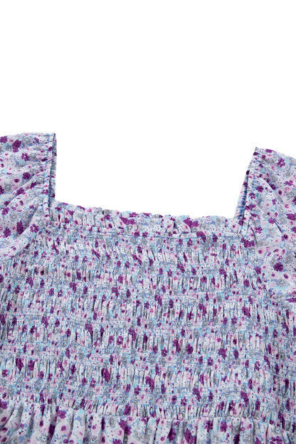 Kelsey Square Smocked Maxi PLUS Dress