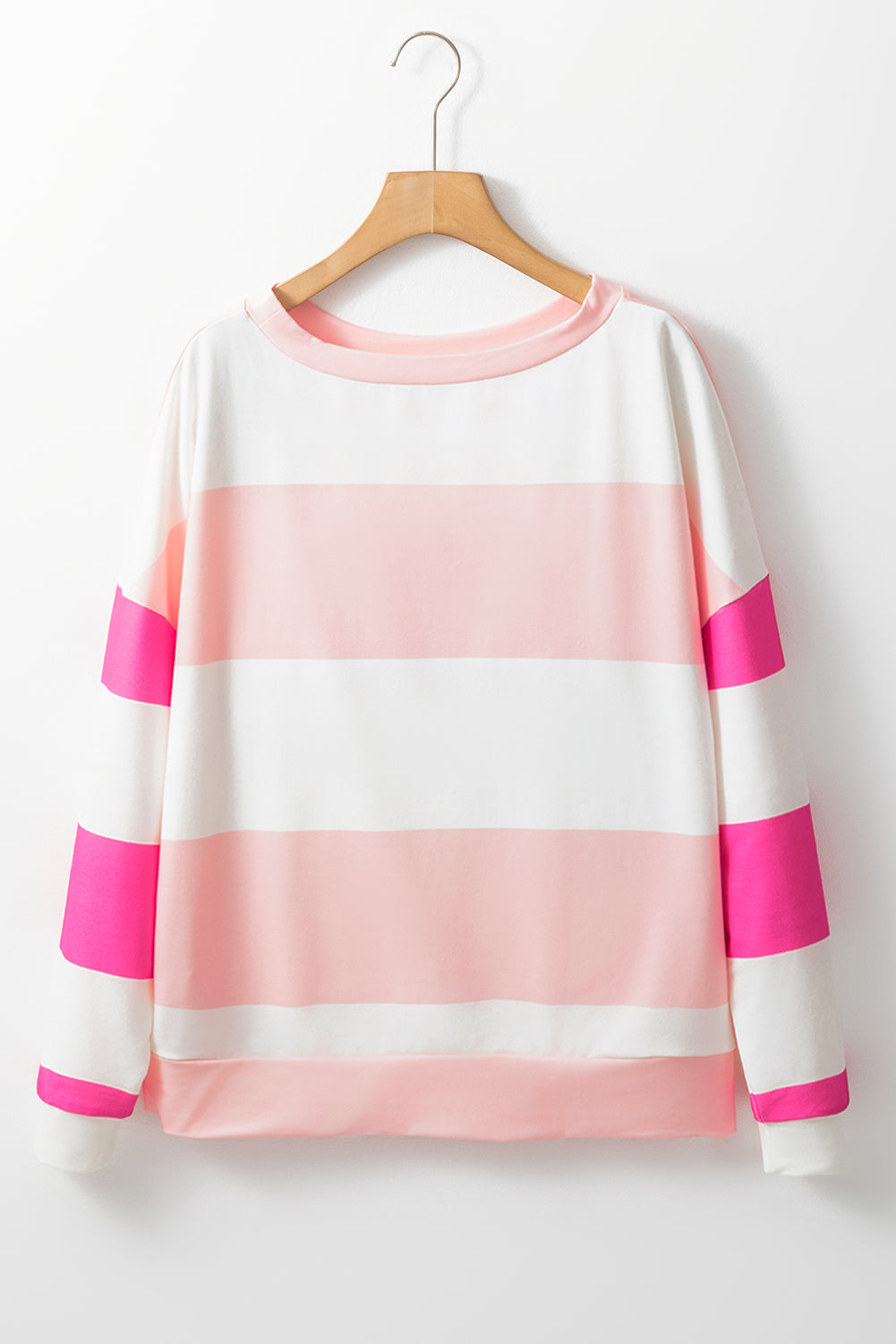 Threaded Pear Iris Striped Long Sleeve Top