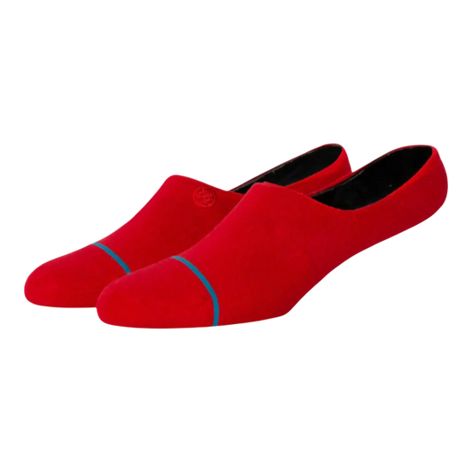 Stance Icon Classic No Show Socks Red