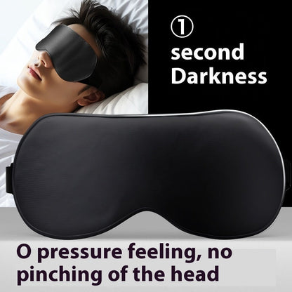 Activated Carbon Sleep Eye Mask – Bamboo Charcoal Fiber Blackout Mask in Black & Gray