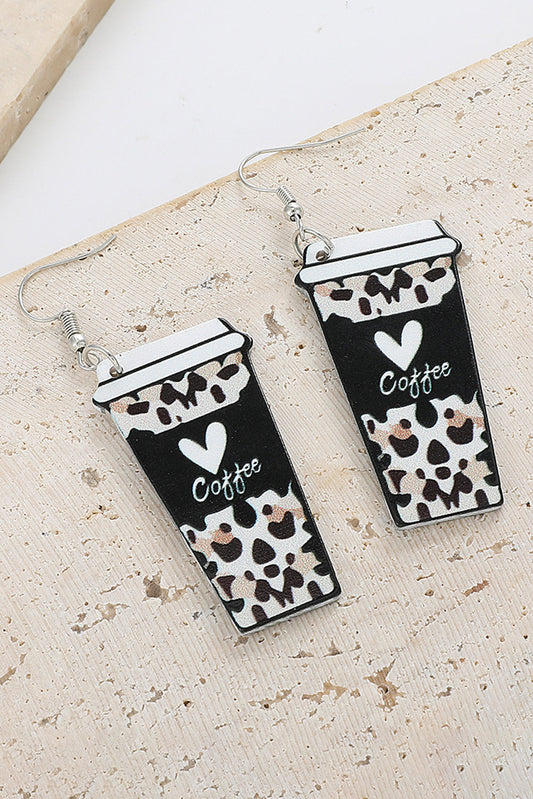 Threaded Pear Alexis Beverage Cup Shape Earrings