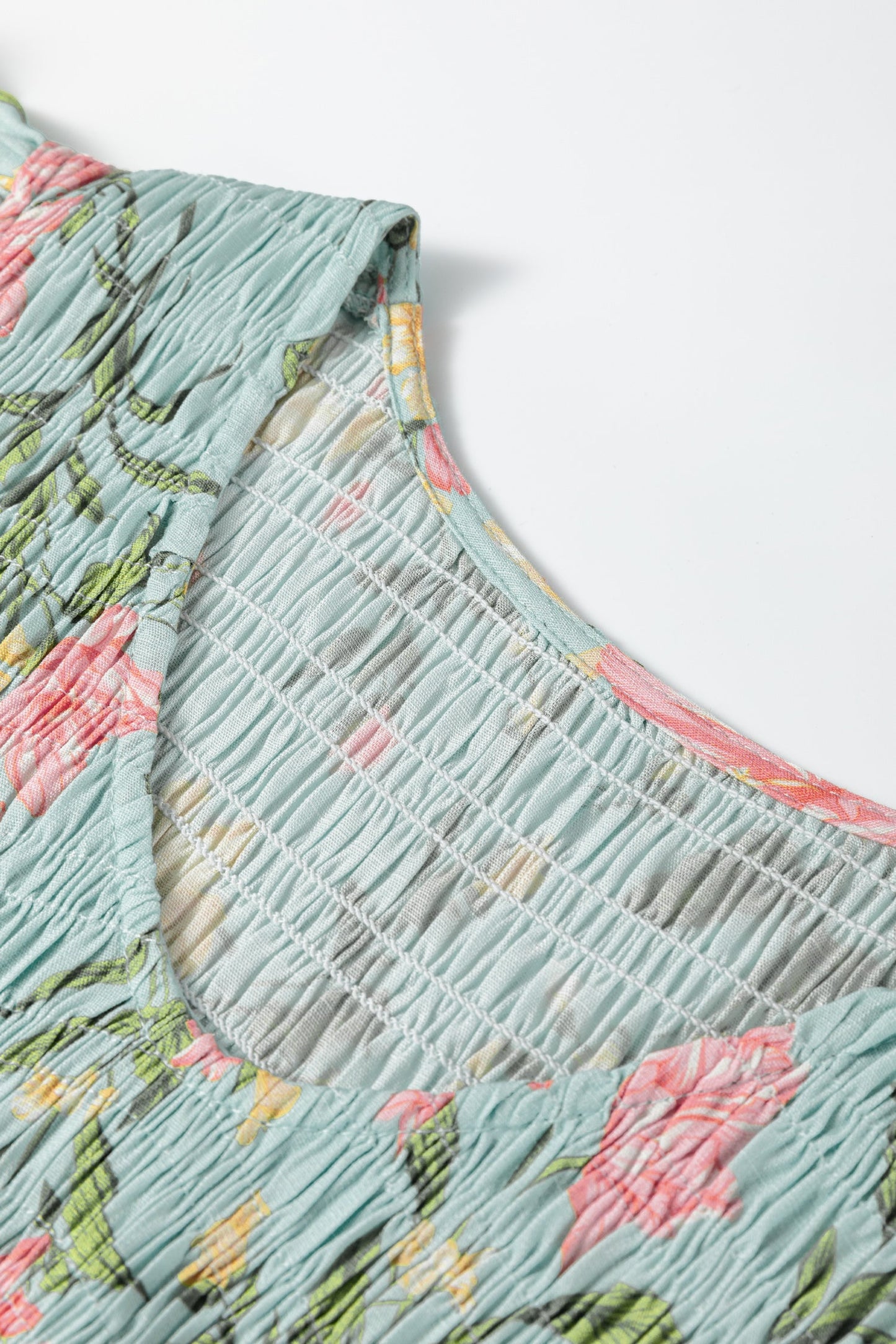Threaded Pear Alejandra Tiered Floral Maxi Dress