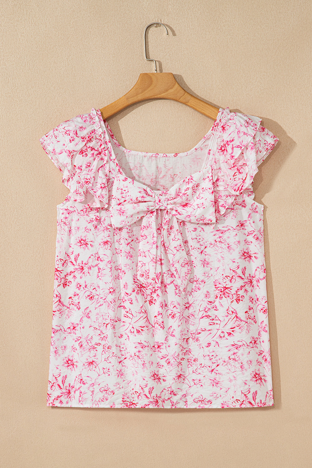Threaded Pear Kelly Bow Back Square Blouse
