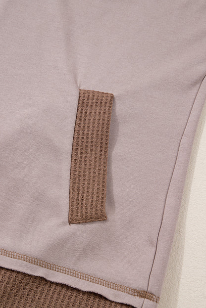 Threaded Pear Alessia Exposed Seam Casual Hoodie