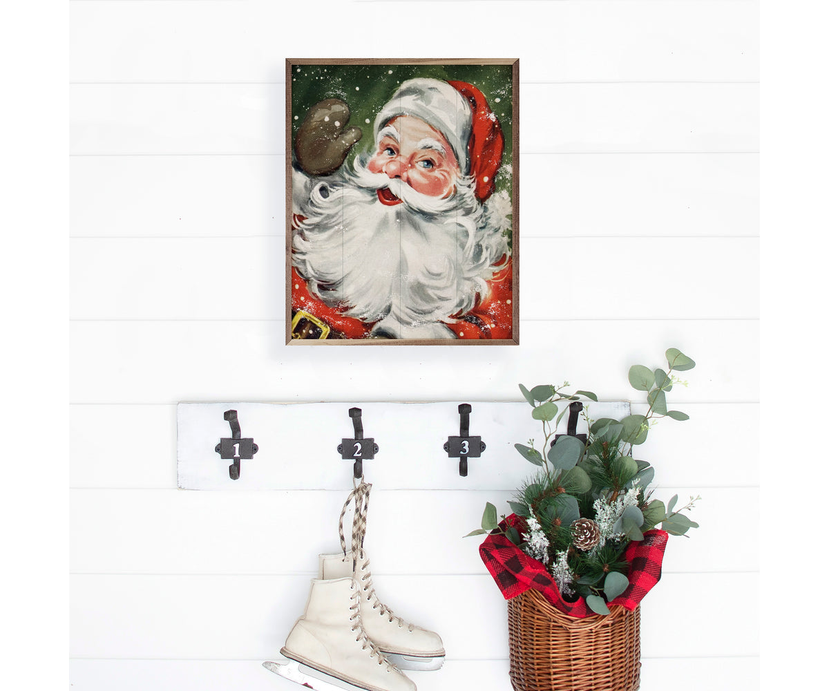 Kendrick Home Santa With Snow Green