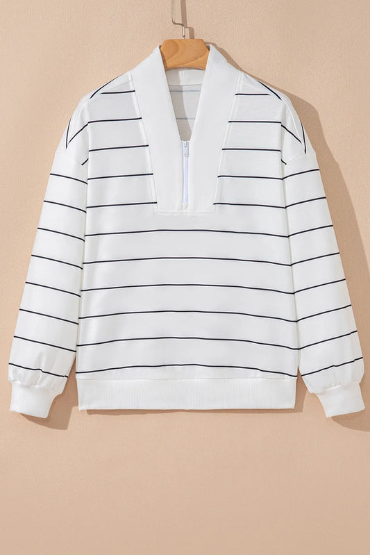 Threaded Pear Skyler Print Drop Shoulder Long Sleeve Top