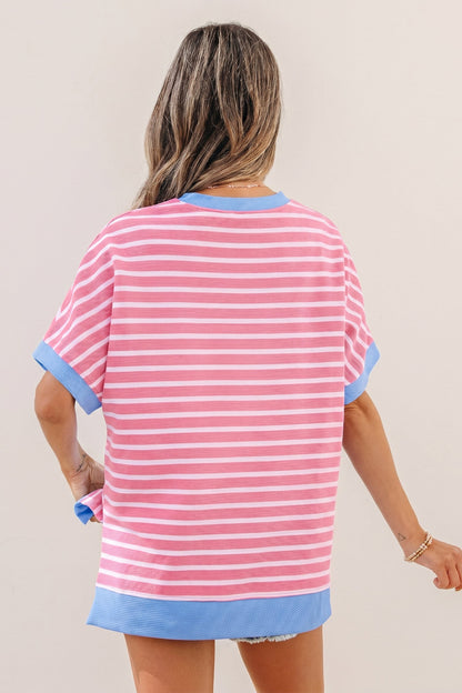 Threaded Pear Kelly Loose Short Sleeve Top