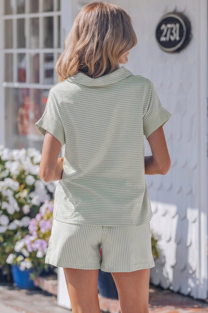 Threaded Pear Aadhya Dolman Sleeve Polo Set