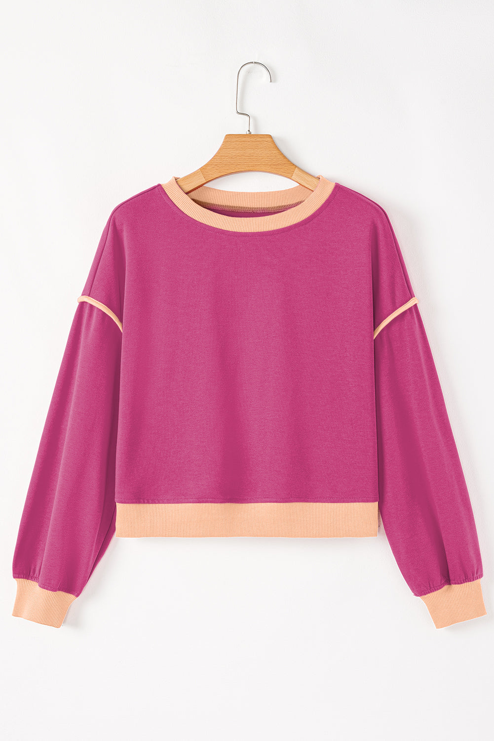 Violeta Loose Pullover and Lace-up Waist Skort Set - Threaded Pear