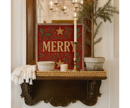 Kendrick Home Decorative Merry