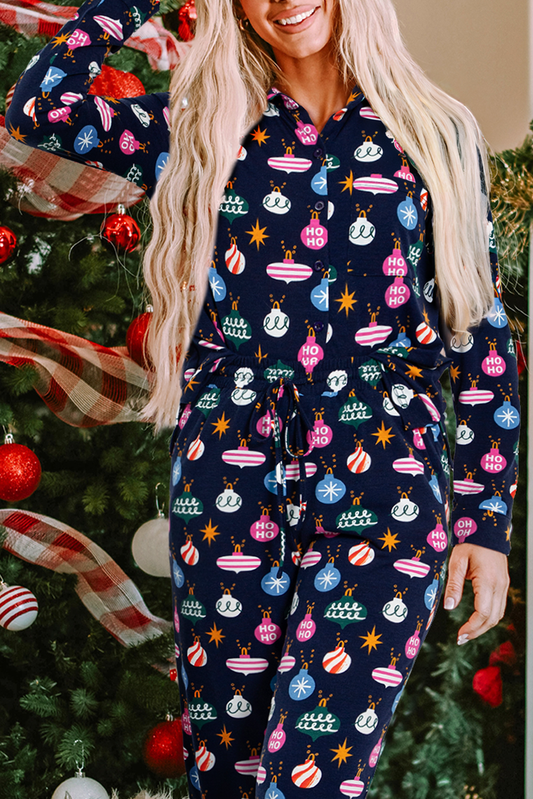Threaded Pear Mazie Christmas Lights Print Shirt
