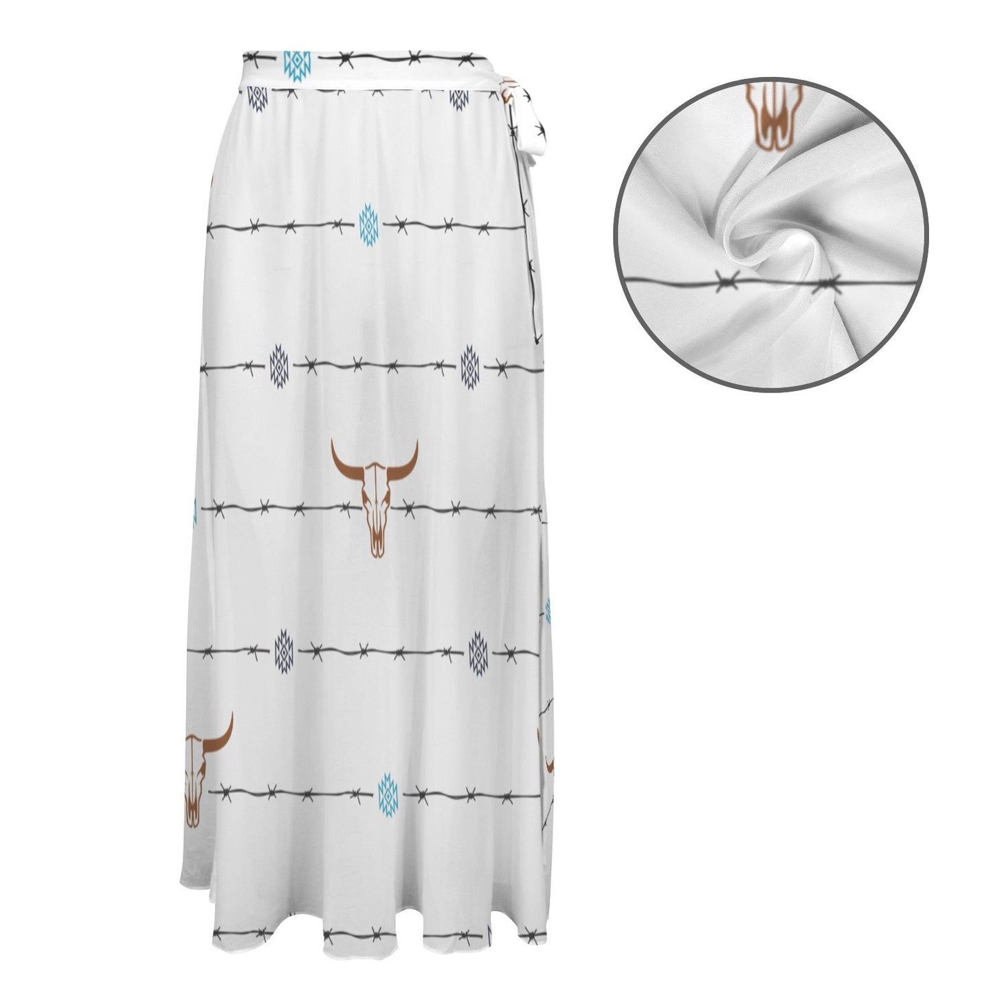 Baha Ranch Barbwire Swim Beach Skirt Coverup
