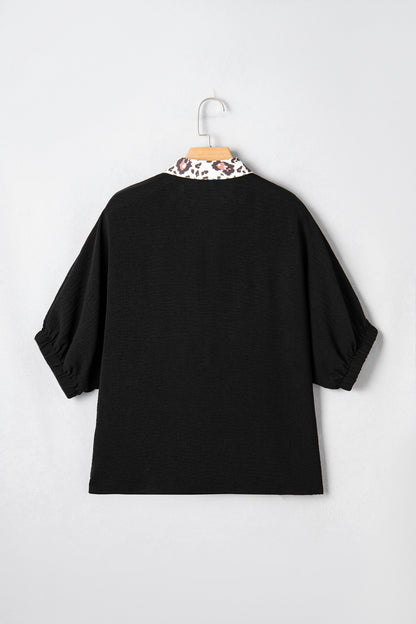 Threaded Pear Keziah Sleeve Patchwork Trim Blouse