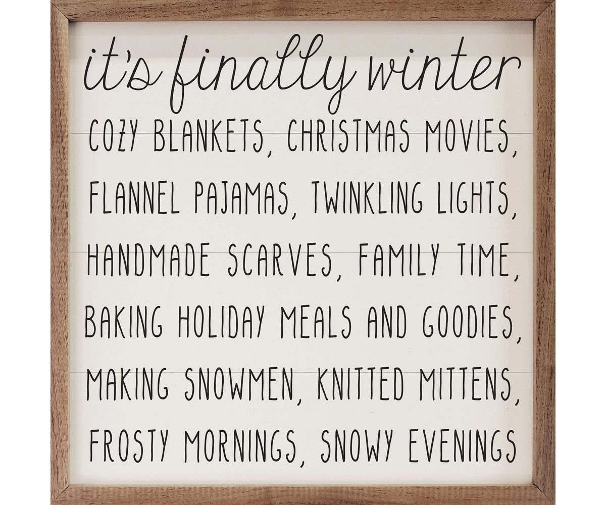 Kendrick Home It's Finally Winter White
