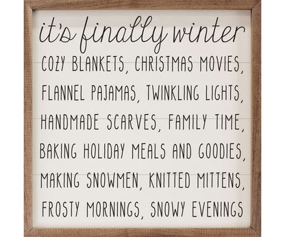 Kendrick Home It's Finally Winter White