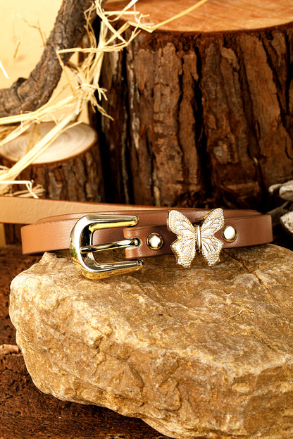 Threaded Pear Julianna Leather Thin Waist Belt
