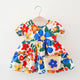 Blue big flower bag X / 100cm