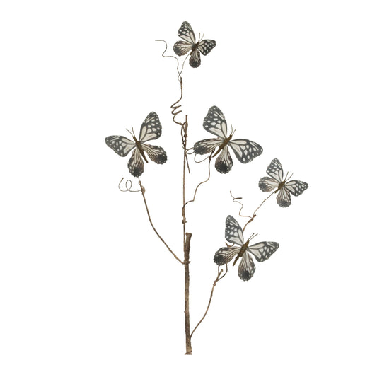 Melrose International Butterfly Twig Spray (Set of 4)