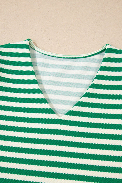 Threaded Pear Leighton Short Sleeve Patchwork Blouse