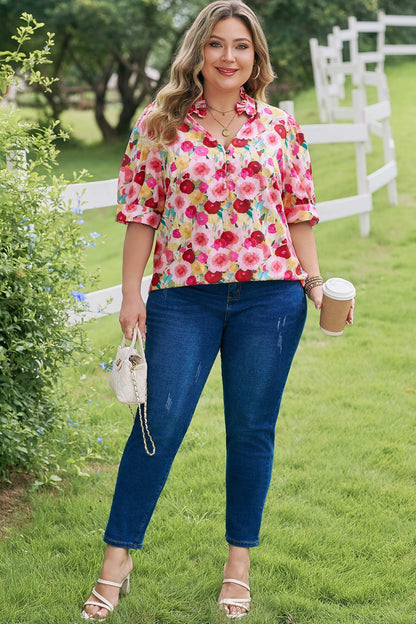Oaklynn Puff Short Sleeve PLUS Top