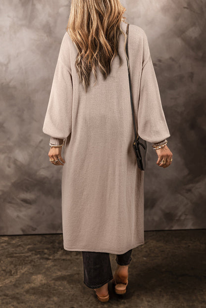 Threaded Pear Daniela Pocket Long Knitted Cardigan