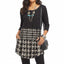 Black Tan Houndstooth Print