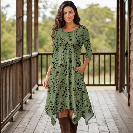 Green and Beige-