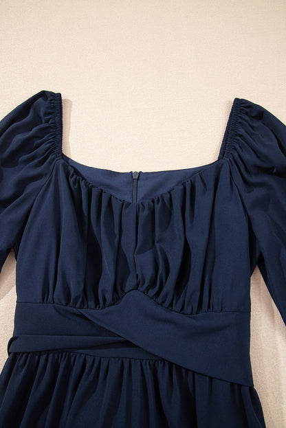 Threaded Pear Deborah Waist Square Mini Dress