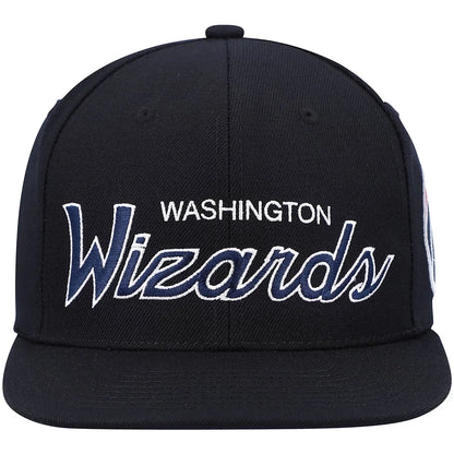 Mitchell & Ness Men's NBA Team Script 2.0 Snapback Wizards Snapback Caps