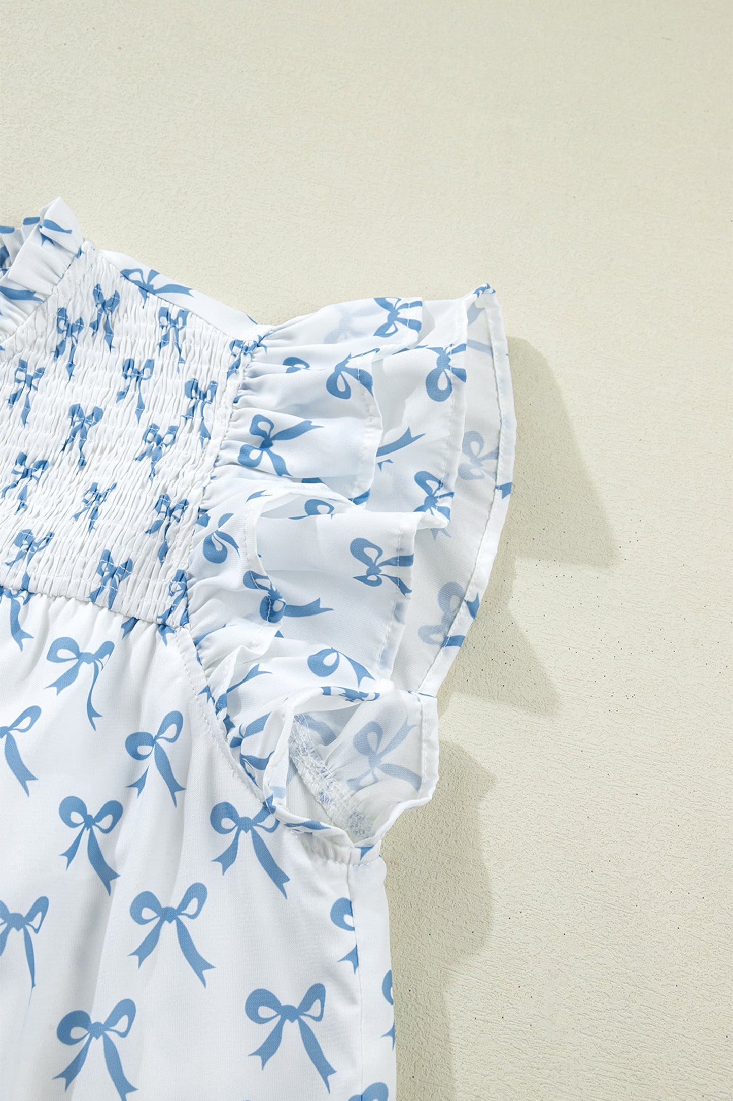 Threaded Pear Melody Short Sleeve Bow PLUS Top