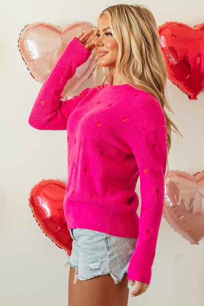 Threaded Pear Gracie Heart Sweater