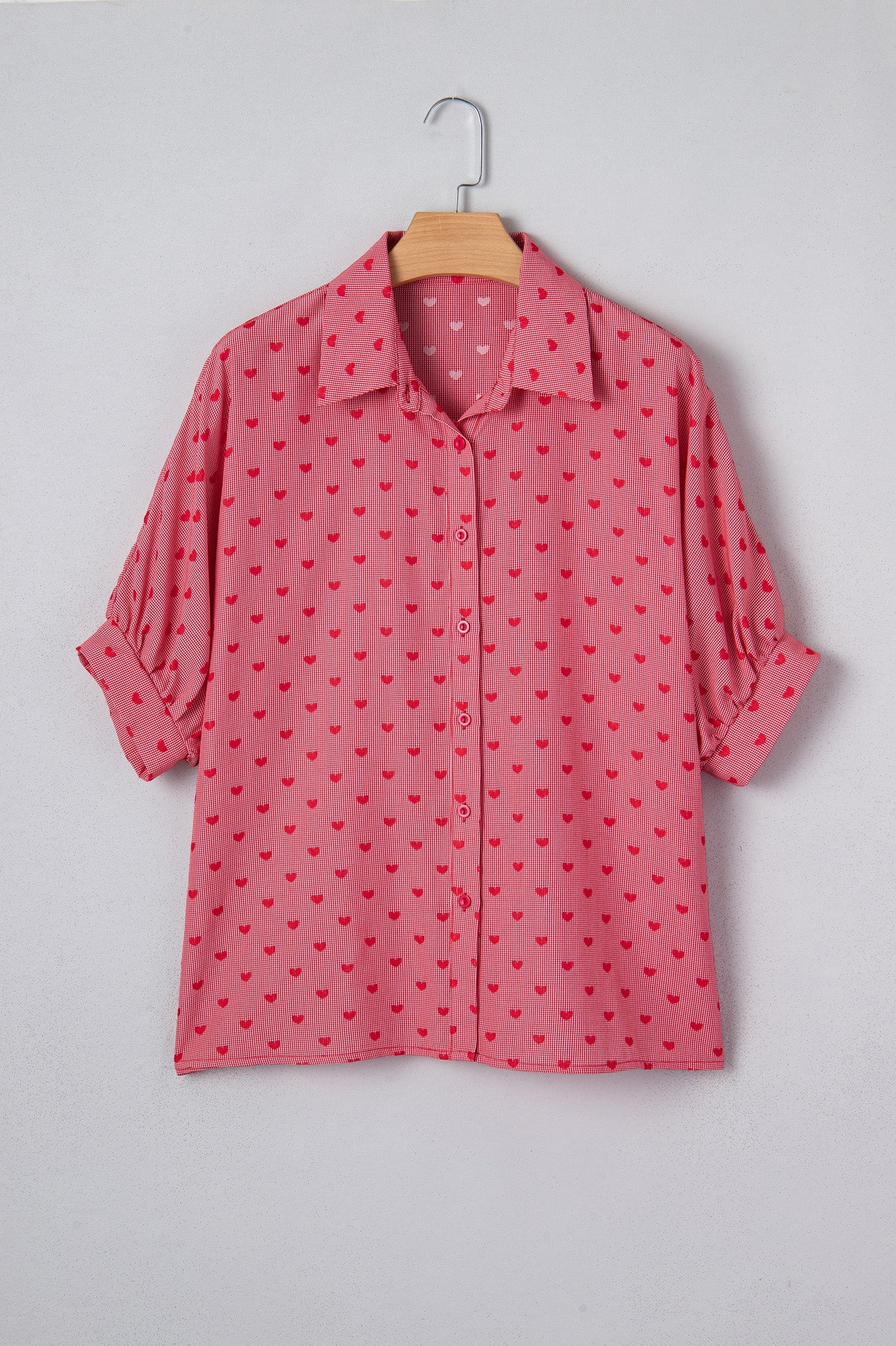 Threaded Pear Charlie Sleeve Loose Valentine Shirt