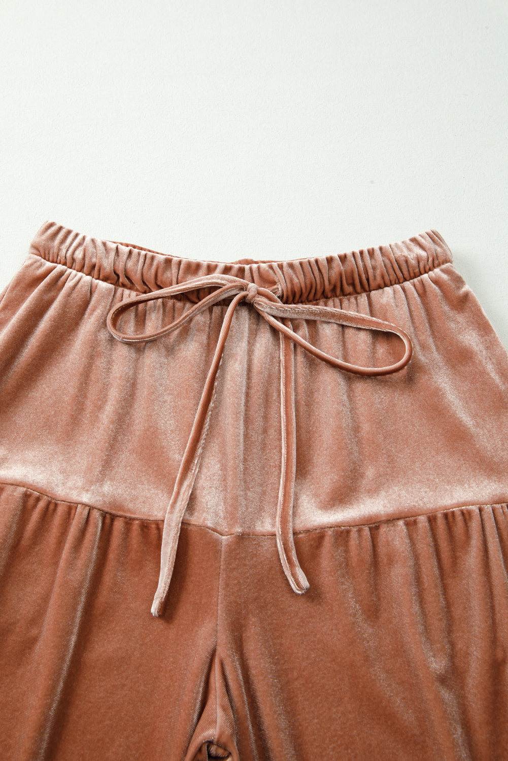 Violeta Tiered Bell Bottom Pants - Straw Yellow / L - 12/14