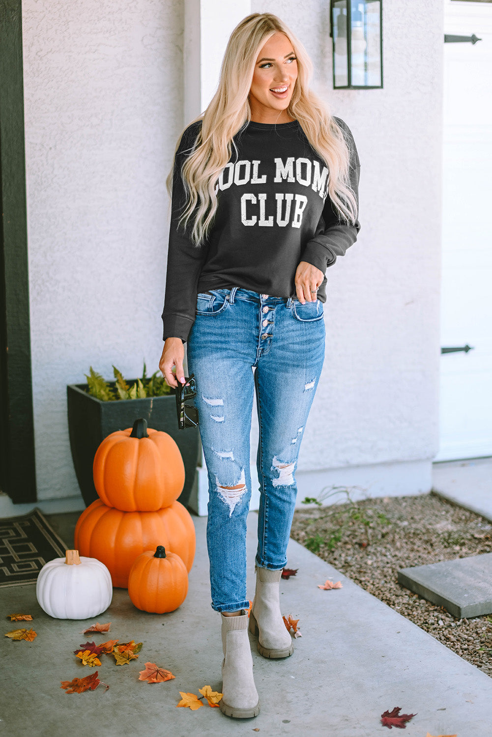 Threaded Pear Islaira Club Drop Shoulder Sweatshirt